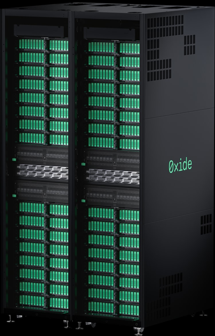 Two Oxide racks, side by side